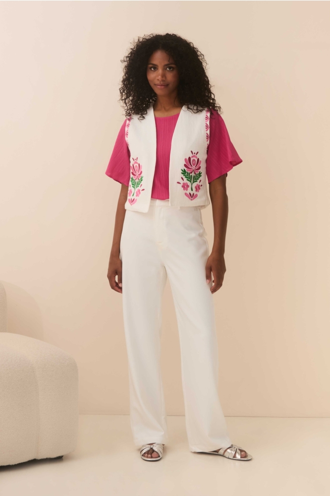 GILET SABRA QD43 100 white